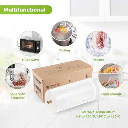 Bonsenkitchen 11"x150' Vacuum Sealer Bags with Cutter for Food Storage - Image 6
