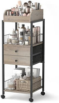 Makeup Organizer, Floor Skincare Organizers Make Up Organizers and Storage with Drawers, Vanity Organizer Cosmetics Display Cases Holder for Skin Care Nail Polish Perfume Black by SOLIMINTR