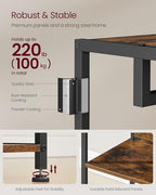 VASAGLE Freestanding Coat Rack, Hall Tree with Shelves, Steel Frame - Image 4