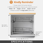 Pull Out Cabinet Organizer,17¾'' Slide Out Kitchen Organizers and Storage - Image 5