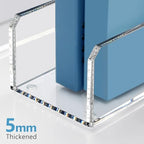 SANRUI 2 Pack Acrylic Magazine File Holder, Clear Vertical Desk Organizer - Image 6