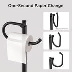 FORIOUS Toilet Paper Holder Stand, Vintage Freestanding Tissue Roll Holder - Image 4