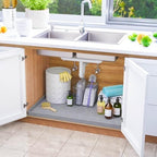 SIKADEER Waterproof Under Sink Mat 40" x 22" Silicone Mat Cabinet Protector - Image 2
