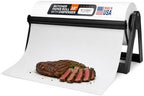 White Butcher Paper 18" x 12000" (1000 feet) with Dispenser - USA-Made Natural Butcher Paper Roll for Meat and Fish - Uncoated, Unwaxed & Food-Grade Material for Smoking, Barbecue by IDL Packaging by IDLPackaging