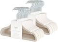 3 Sprouts Velvet Baby Hangers, Non Slip Slim, Cream, 50 Pack by 3Sprouts