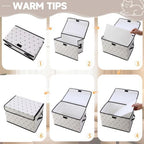 Fabric Storage Bins with Lids,Under Bed Storage Containers 3Pack - Image 3