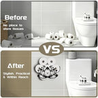Lotus Toilet Paper Holder Wall Mount/Stand for Extra 8 Rolls - Image 5