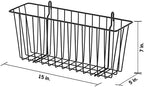 TRINITY 15-Inch Metal Hanging Basket, Black, NSF, 2-Pack - Image 7