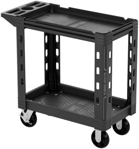 KLEIN TOOLS 54834MB MODBox Service Utility Cart, 18-Inch Width, 6-Inch Wheels, Rolling Storage Cart, Heavy Duty 500lb Capacity for Office, Jobsite or Warehouse by Unknown