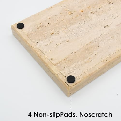 Real Natural Travertine Tray for Bathroom, Vanity, Kitchen Counter - Image 4