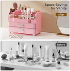 UFORU Makeup Organizer Countertop with 2 Large Drawers for Vanity Bathroom - Image 6