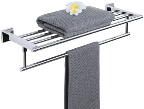 Alise Towel Racks for Bathroom Wall Mounted 24 Inch,Polished Chrome by Alise