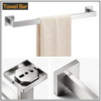 JOPOFI Towel Bar - 23.6 Inch Bathroom Towel Holder - Brushed Nickel - Image 4