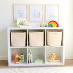 NaturalCozy Storage Cubes 11 Inch Cotton Rope Woven Baskets for Organizing, 3-Pack | Cube Storage Bin | Square Storage Baskets for Shelves Organizer, Classroom, Kids Toy Bins, Closet, Baby Nursery - Image 3