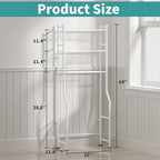 3-Tier Over Toilet Storage, Anti-Tip, 64" H, White - Image 2