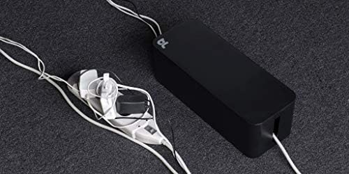 Bluelounge CableBox Cable and Cord Management System Includes Surge Protector (CableBox Mini | 2 Pack, Black) - Image 3
