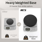 KES 26" H Black Toilet Paper Holder Stand with Weighted Base - Image 3