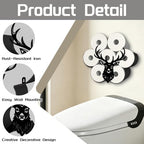 Deer Toilet Paper Holder Wall Mount/Stand for Extra 8 Rolls - Image 3