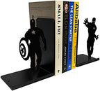 Superhero Bookends | Decorative Bookends for Shelves | Non-Skid Book Holders for Shelves, Table | Unique Home/Office Decor | Heavy Bookends| Metal Book Ends| 7x5.5x4 Inches Each - Image 6