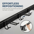 Aking Ace 48 Inch Garage Tool Organizer, Wall Mount 3 Racks 6 Hooks Storage - Image 3