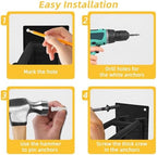 6 Pack Garage Hooks Heavy Duty Steel 10” Garage Storage Hooks Two-Tire Wall Hooks for Organizing Tools Ladders Tires Bikes Garden - Image 6