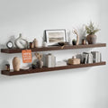 Homeforia 60 Inch Floating Shelves, High-End Solid Pine Wood, Set of 2 by Homeforia