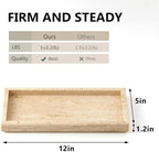 Real Natural Small Travertine Tray for Bathroom, Vanity, Kitchen Counter - Image 2