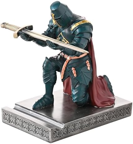 Medieval Templar Vanguard Officer Knight Pen Holder Desk Organizers Green by NCQIXIAO