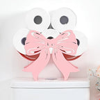 Geelin Light Pink Bow Bathroom Decor Pink Toilet Paper Holder 8 Rolls by Geelin