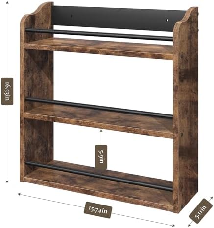 Spice Rack for Countertop, Wooden Spice Rack Wall Mounted - Image 5