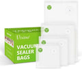 Vixino Vacuum Sealer Bags, 40 Reusable Vacuum Sealer Bags for Food, BPA-Free, Meal Prep and Sous Vide Cooking,Works for Handheld Sealer and Vac Sealer Machine with External Vacuum Systems by VIXINO
