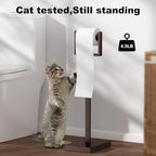 Bronze Toilet Paper Holder Stand，Stainless Steel Toilet Paper Holder Free Standing，Stable Weighted Base Floor Tissue Roll Holder for Bathroom，Modern Pivoting Toilet Paper Stand - Image 2