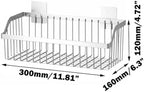 SUS304 Stainless Steel Wire Basket, Hanging Wall Organizer Cabinet Storage Basket, Wall Mounted Shelves for Home Kitchen Bathroom, 2-Pack - Image 2