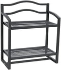 Household Essentials 2-Tier Metal Wall Mount Bathroom Storage Rack, Grey by HouseholdEssentials