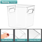 Sorbus Fridge Organizers and Storage, Clear Plastic Bins (Small, 8 Pack) - Image 4