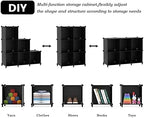 AWTATOS Closet Organizers and Storage, 6 Cube Storage Organizer, Black - Image 6