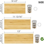 AMBIRD Bamboo Spice Drawer Organizer with Non-slip Mat, 4 Tier Jar Spice Rack Tray 13'',Seasoning Organizer for Kitchen,Cabinet,Drawers,Countertop - Image 7