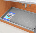 SIKADEER Waterproof Under Sink Mat Silicone 22"x19", Kitchen Cabinet Liner by SIKADEER