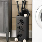 Okllen Metal Umbrella Holder, Square Umbrella Stand Rack for Entryway, 6.3" x 6.3" x 16.5", Black (Pack of 2) - Image 7