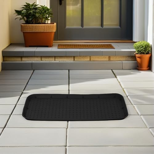 Silicone Umbrella Drip Tray for Entryway and Office Use, Black Non Slip Waterproof Umbrella Rack Drip Pan with Universal Compatibility and Easy Maintenance, Modern Minimalist - Image 7