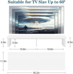 aboxoo 45" TV Riser for 32-60 inch TV, TV Shelf with Steel Legs - Image 2