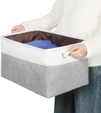 Fabric Storage Bins for Shelves, Rectangle Storage Basket, 3 Pack - Image 6
