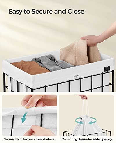 SONGMICS Laundry Hamper, Collapsible, 29 Gal. (110L) - Image 6