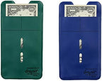 UBICON Two Color Bundle | Green & Blue |10 Each for a Total of 20 envelopes | Reuseable Dropit Safe Envelope for Safe Depositing of Currency and Money | Organize Coupon, Currency by UBICON