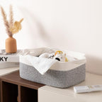 OIAHOMY 3-Pack Storage Baskets for Organizing Woven Small Basket Gery - Image 6