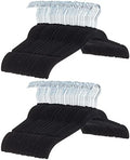 Amazon Basics Space Saving Slim Velvet Non-Slip Clothes Hangers for Closet Organization, Black, 100-Pack by AmazonBasics