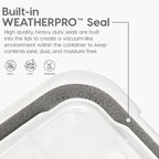 IRIS USA 2 Pack WeatherPro Plastic Storage Bins with Lids, 74 Qt, Black - Image 5