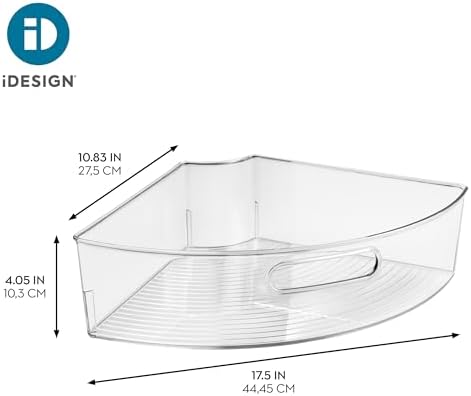 iDesign Clear Plastic 1/4 Wedge Bin, 4-Pack - Image 4
