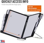 Durable Desktop Reference System 10 Double-Sided Panel, Black, Letter Size - Image 2