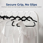 SereneLife Velvet Hangers – 100 Pack, Slim & Space Saving for Closets - Image 3